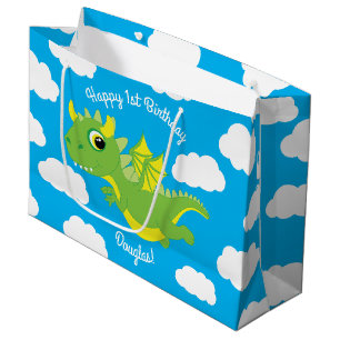 Sac mignon de cadeau d'anniversaire de dragon