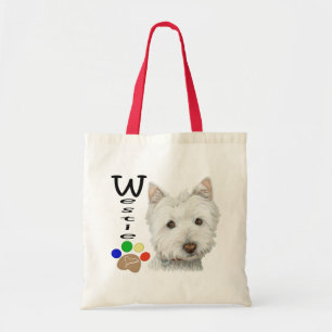 Sac mignon de cadeau d'art de Westie et