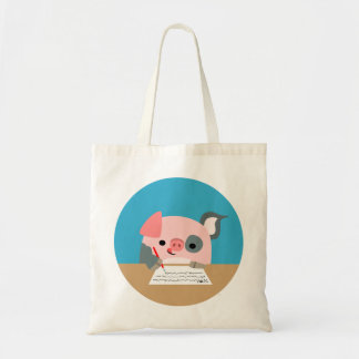 Sac mignon de porc d'écriture de bande dessinée