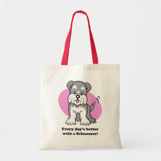 Sac mignon de Schnauzer de chien de bande dessinée