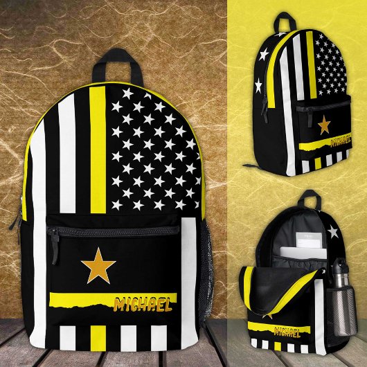 Sac mince jaune, American Flag Dispatchers US