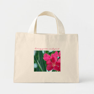 Sac Mini Tote Fleurs Roses
