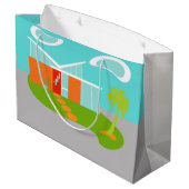 Sac moderne de cadeau de Chambre de bande dessinée (Dos Angle)