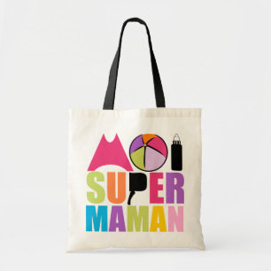 Sac Moi Super Maman - Logo Couleurs Douces