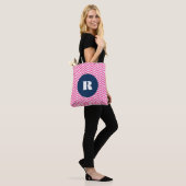 Sac Monogramme Motif à Herringbone rose chaud (Sur le modèle)