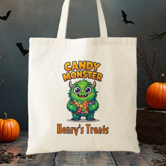Sac Monster de bonbons ou sac de traitement