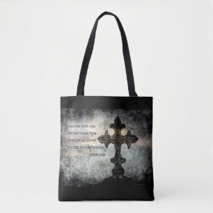 Sac mortuaire croisé à impression d'écriture