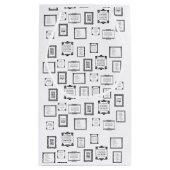 Sac Motif de citations encadrées noir et blanc (Dos)