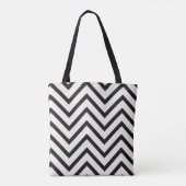 Sac Motif Zigzag noir et blanc (Dos)