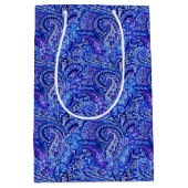 Sac moyen bleu vibrant classique de cadeau de (Devant)