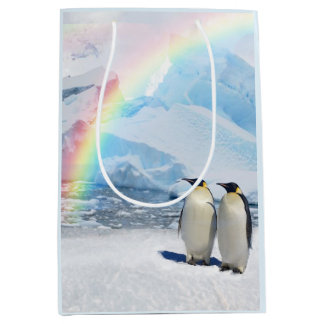 Sac moyen de cadeau de paradis de pingouin