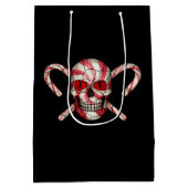 Sac moyen de cadeau de sucre de canne de crâne (Dos)