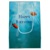 Sac moyen de cadeau du jardin de loutre de mer (Dos)