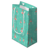 Sac multi de cadeau de Flamant rose de Noël petit (Devant Angle)