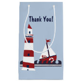 Sac nautique de cadeau de faveur de scène d'océan (Devant)