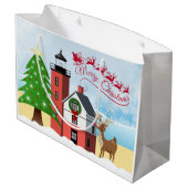 Sac nautique de Noël avec le phare (Dos Angle)