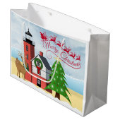 Sac nautique de Noël avec le phare (Devant Angle)