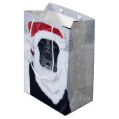 Sac noir de cadeau de casquette de Labrador Père (Dos Angle)