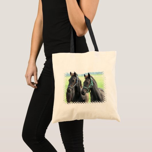 Sac noir de conception de chevaux (Devant (produit))