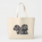 Sac noir de Labradoodles (Devant)