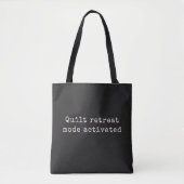 Sac noir de retraite de patchwork drôle (Devant)
