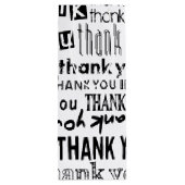 Sac noir et blanc de cadeau de typographie de (Dos)