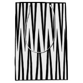 Sac noir et blanc moyen de cadeau (Devant)