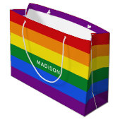 Sac nommé fait sur commande de cadeau de drapeau (Dos Angle)