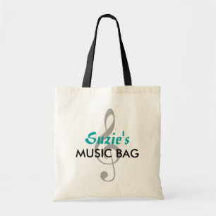 Sac nommé fait sur commande de musique - Teal