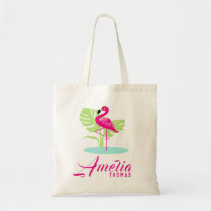Sac nommé personnalisé par graphique rose de