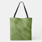 Sac olive de plage de paumes tropicales saines de (Dos)