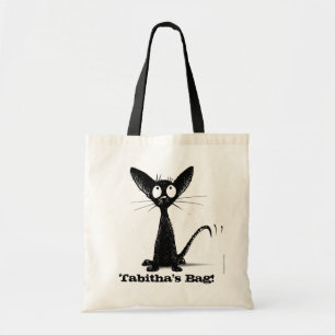 Sac oriental drôle de chat noir