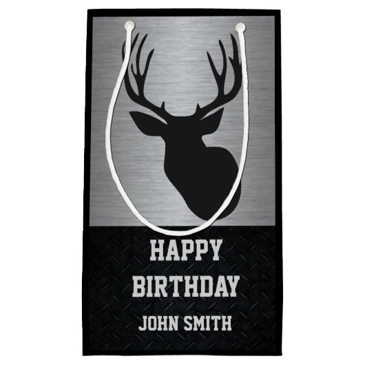Sac orienté de cadeau d'anniversaire de cerfs (Devant)