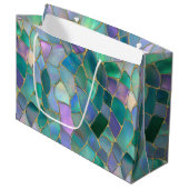 Sac papier moyen pour cadeaux (Devant Angle)