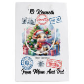 Sac Père Noël Festif Avec Vache (Devant)