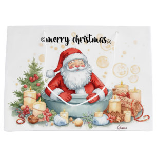 Sac Père Noël Noël Spa Bain Baignoire Grand Cadeau