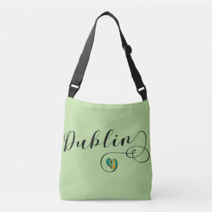 Sac personnalisable de coeur de Dublin, Irlandais