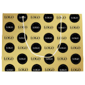 Sac personnalisé à deux logos avec répétition et d (Dos)