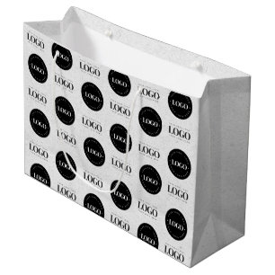 Sac personnalisé à deux logos étape et répétition