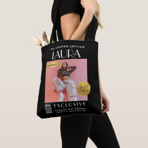 Sac personnalisé avec couverture de magazine, maga