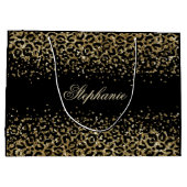 Sac personnalisé avec impression léopard noir or p (Dos)