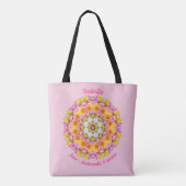 Sac personnalisé avec la fleur du mois de juin (Dos)