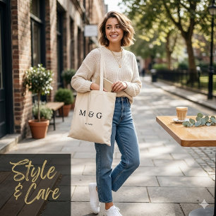 Sac personnalisé avec monogramme et symbole de dat