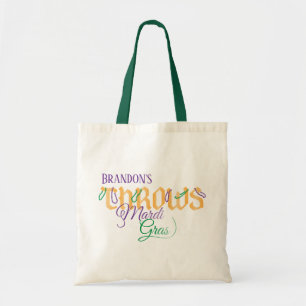 Sac personnalisé de butin de jets de mardi gras