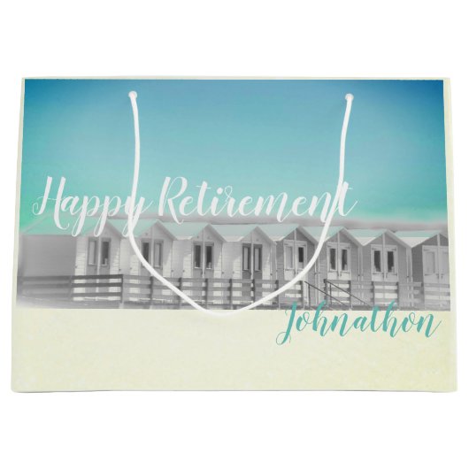 Sac personnalisé de cadeau de hutte de plage de (Devant)