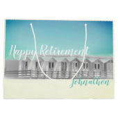 Sac personnalisé de cadeau de hutte de plage de (Dos)