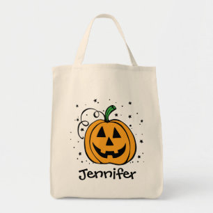 Sac personnalisé de festin de citrouille