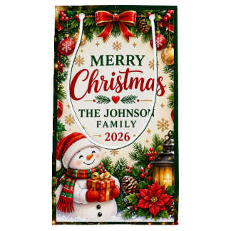 Sac personnalisé de Noël – Noël en famille