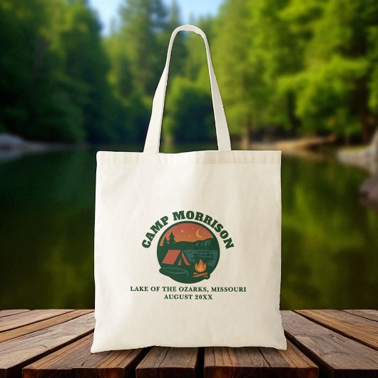 Sac personnalisé Lac Bachelorette Trip Vert