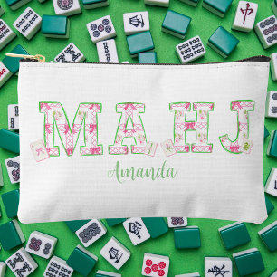 Sac personnalisé Mahjong prépa / Tuiles à arc rose